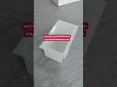 Weißer Polypropylen PP geschweißter Chemikalien-Lagertank/Galvanik-Tank