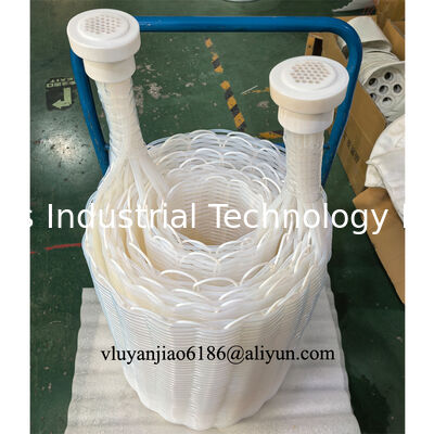 Zylindrische Eintauchrohr-Wärmetauscher aus PTFE-Fluoroplast für chemische Flüssigkeiten